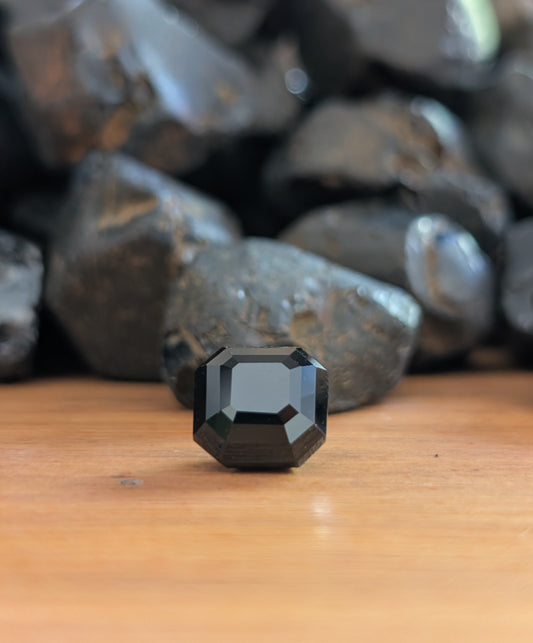 Black Spinel Asscher Cut 6.17ct BSP27