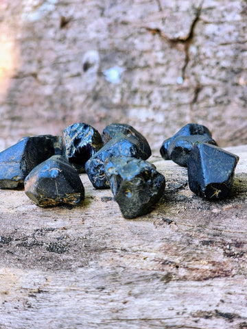 Natural Black Spinel Faceting Rough