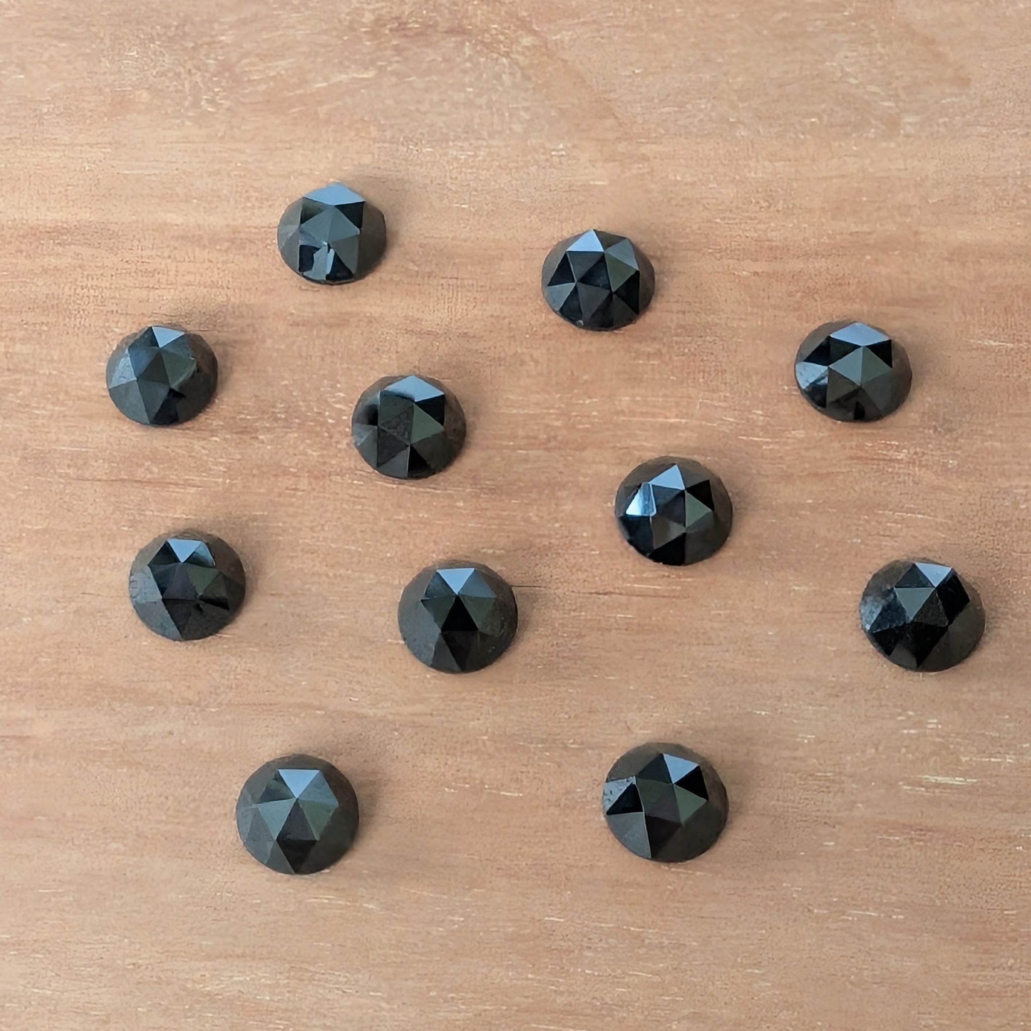 Golconda Rose Cut - Natural Black Spinel GRBSP101