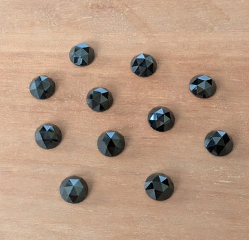 Golconda Rose Cut - Natural Black Spinel GRBSP101
